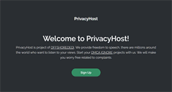 Desktop Screenshot of privacyhost.net