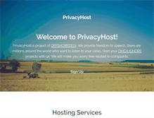 Tablet Screenshot of privacyhost.net